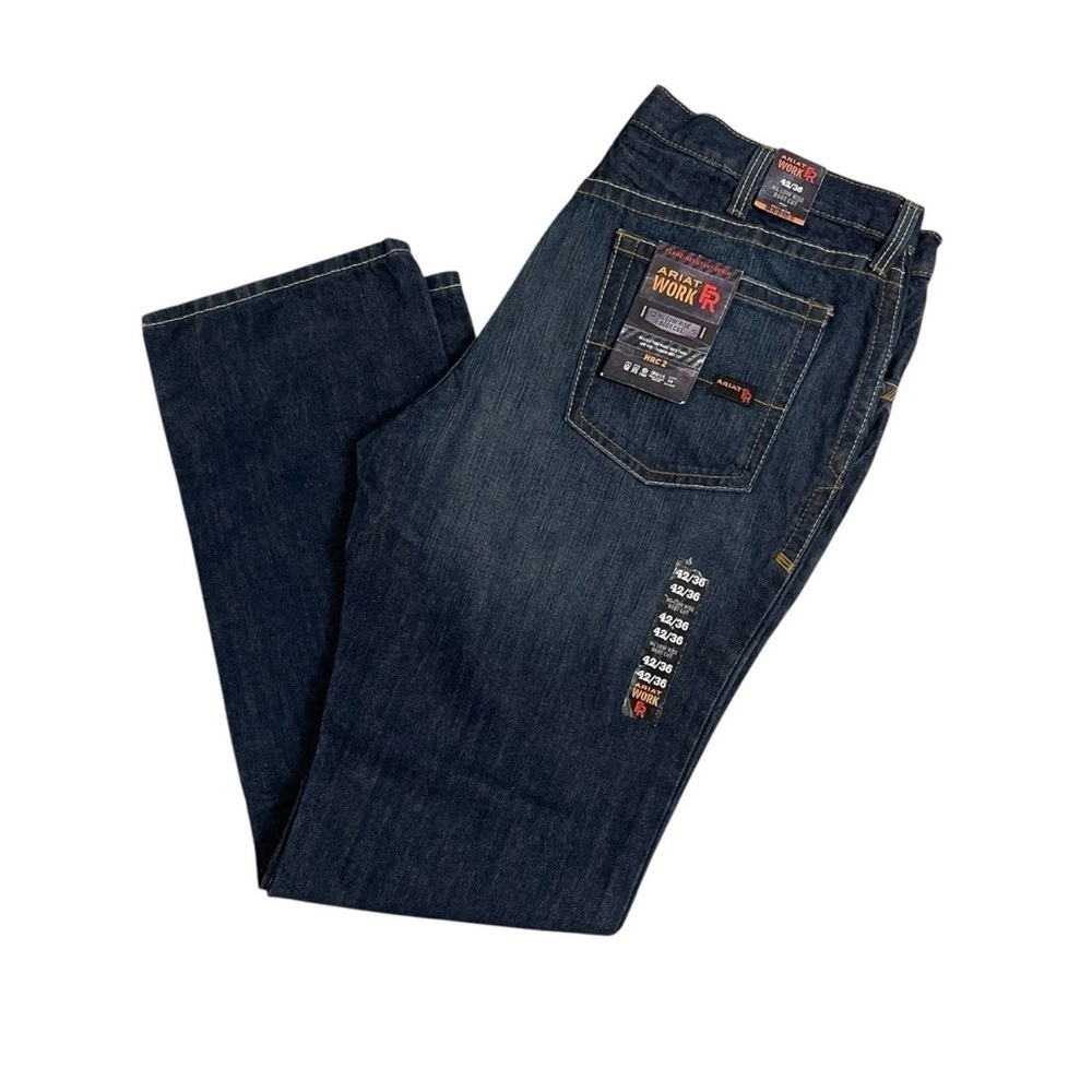 Ariat FR M4 Flame Resistant Low Rise Boot Cut Denim Work Jeans HRC 2 Size 42/36
